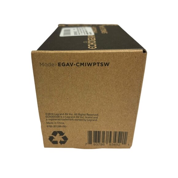 Echogear in Wall Cable Hider for Wall Mount TV - Single Gang Pass Through 2/BOX - Picture 3 of 6